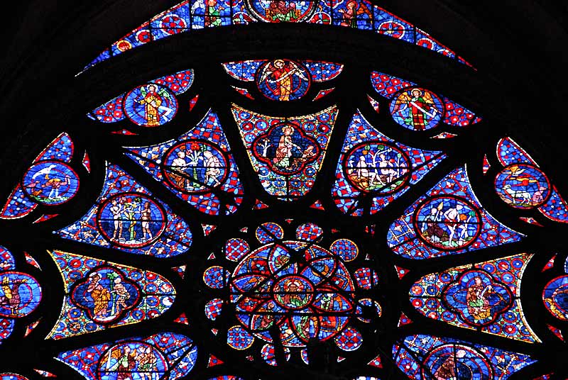 兰斯大教堂的彩色玻璃