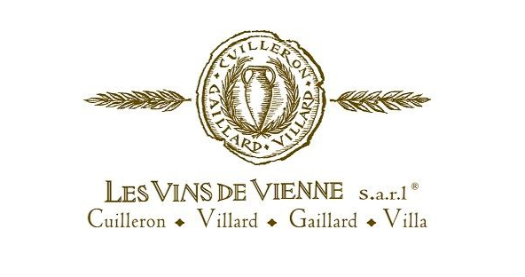 Vins de Vienne的酒标，最下方为四位核心成员的姓氏