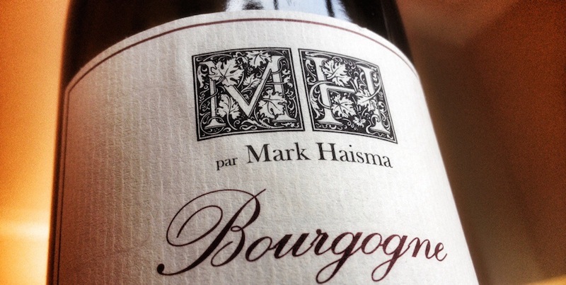 Mark Haisma自己装瓶的葡萄酒