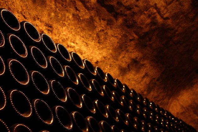 香槟名家往往都拥有古老且庞大的酒窖，图片来源：Bollinger