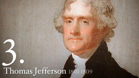 托马斯·杰弗逊 Thomas Jefferson 美国第3任总统，来源：the White House