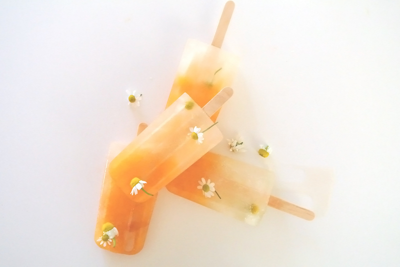 Apricot-and-Chamomile-Flower-Ice-Pops