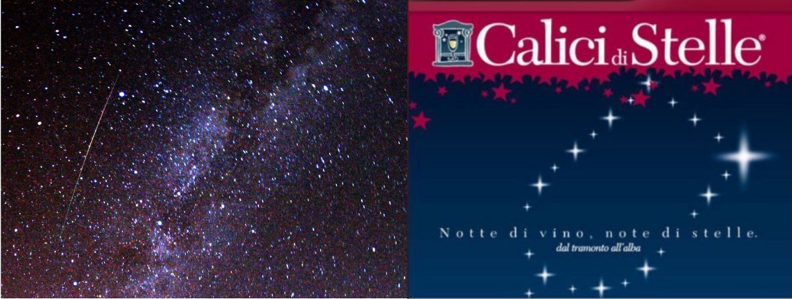 左图：2009年的英仙座流星雨；右图：Alba群星之夜，美酒之夜