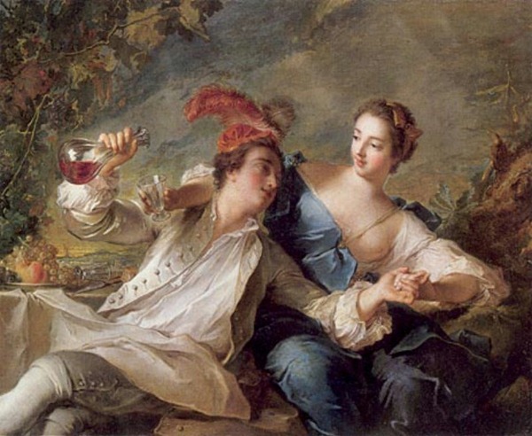 Jean-Marc Nattier的名画《爱情与葡萄酒的结合》（l'Alliance de l'Amour et du Vin）