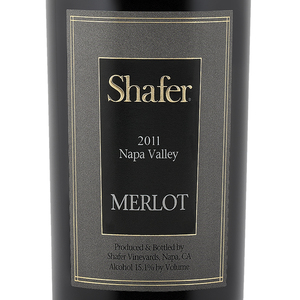 美国加州著名酒庄Shafer的梅洛（Merlot）酒标