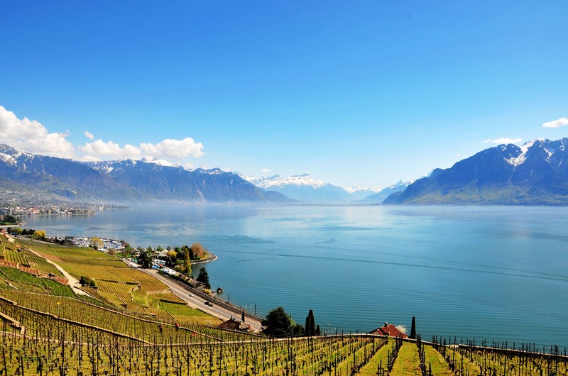 位于瑞士沃州（Vaud）的酒乡小镇Vevey-Montreux，来源：Diegojack