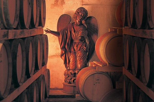 蒙特斯酒庄（Montes）酒窖里的天使雕像，来源：Montes