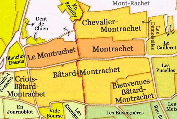 横跨两个村子的蒙哈榭（Montrachet），来源：montrachet.com