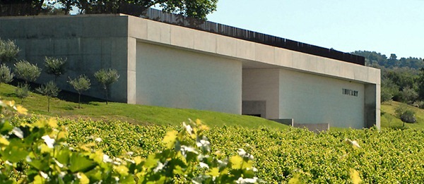 建筑师雷巴和瑟尼尔汉（Leibar & Seigneurin）为桃瑞酒庄（Château Thuerry）设计的酒窖，图片来源：Château Thuerry