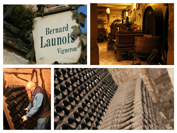 独立酒庄Launois和葡萄酒博物馆（上）与宝禄爵香槟的转瓶师傅以及宏伟窖藏（下）