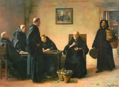 很多艺术作品里，唐培里侬修士都被画作一位盲人……然而也没有资料证明这一点