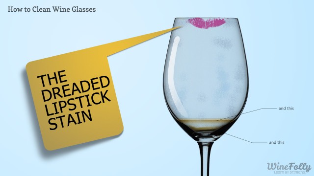 葡萄酒杯上最容易残留的三种污渍，图片来源：winefolly