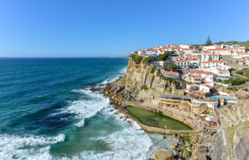 Azenhas do Mar, typical village in the coast, Portugal