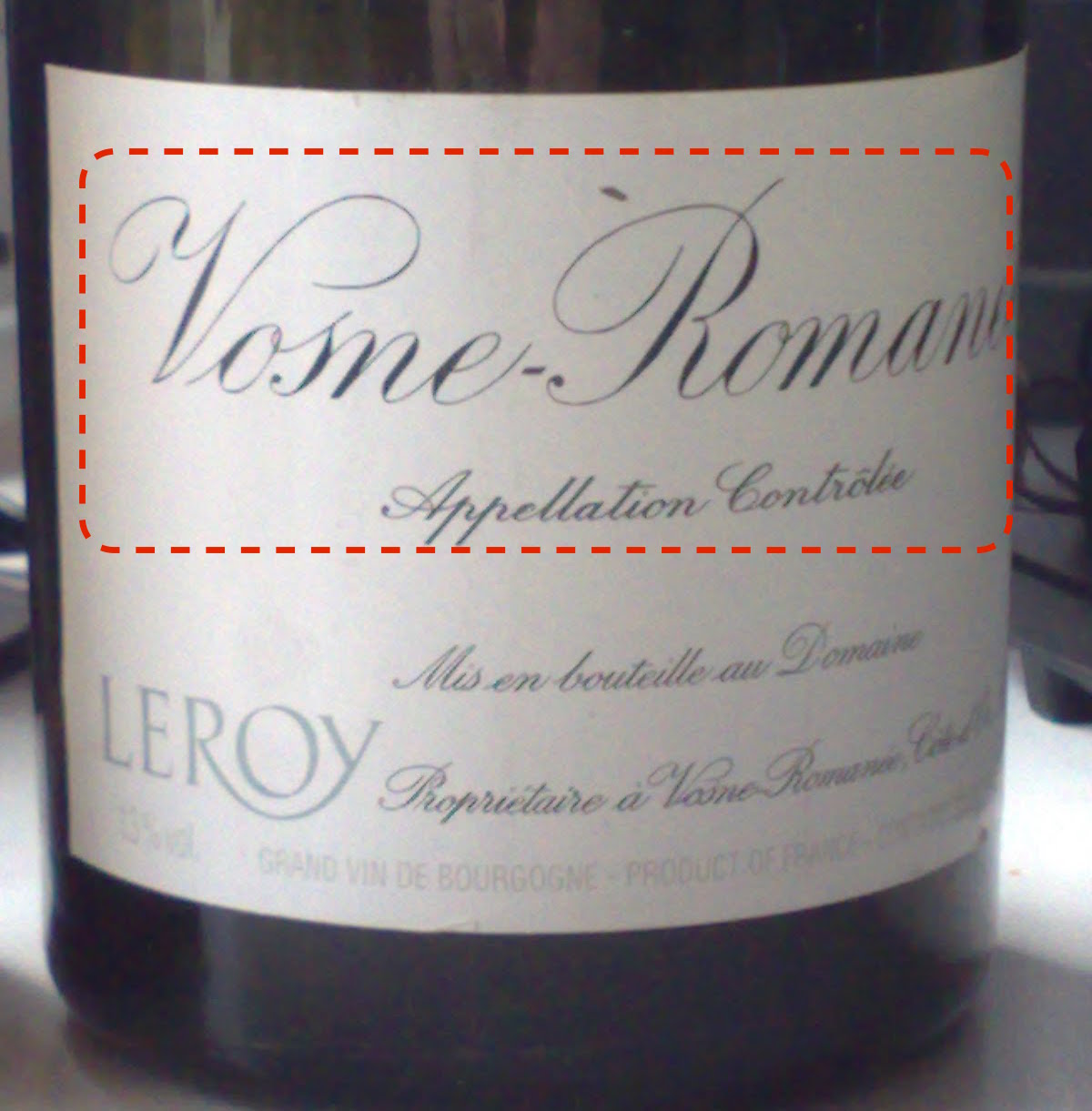 乐桦庄园的Vosne-Romanée村庄级酒